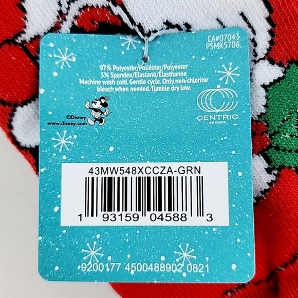 ⭐️3/ $30⭐️ Disney Women's 3 Pairs Minnie Mouse Christmas Socks Shoes SZ 4-10 - Picture 5 of 7